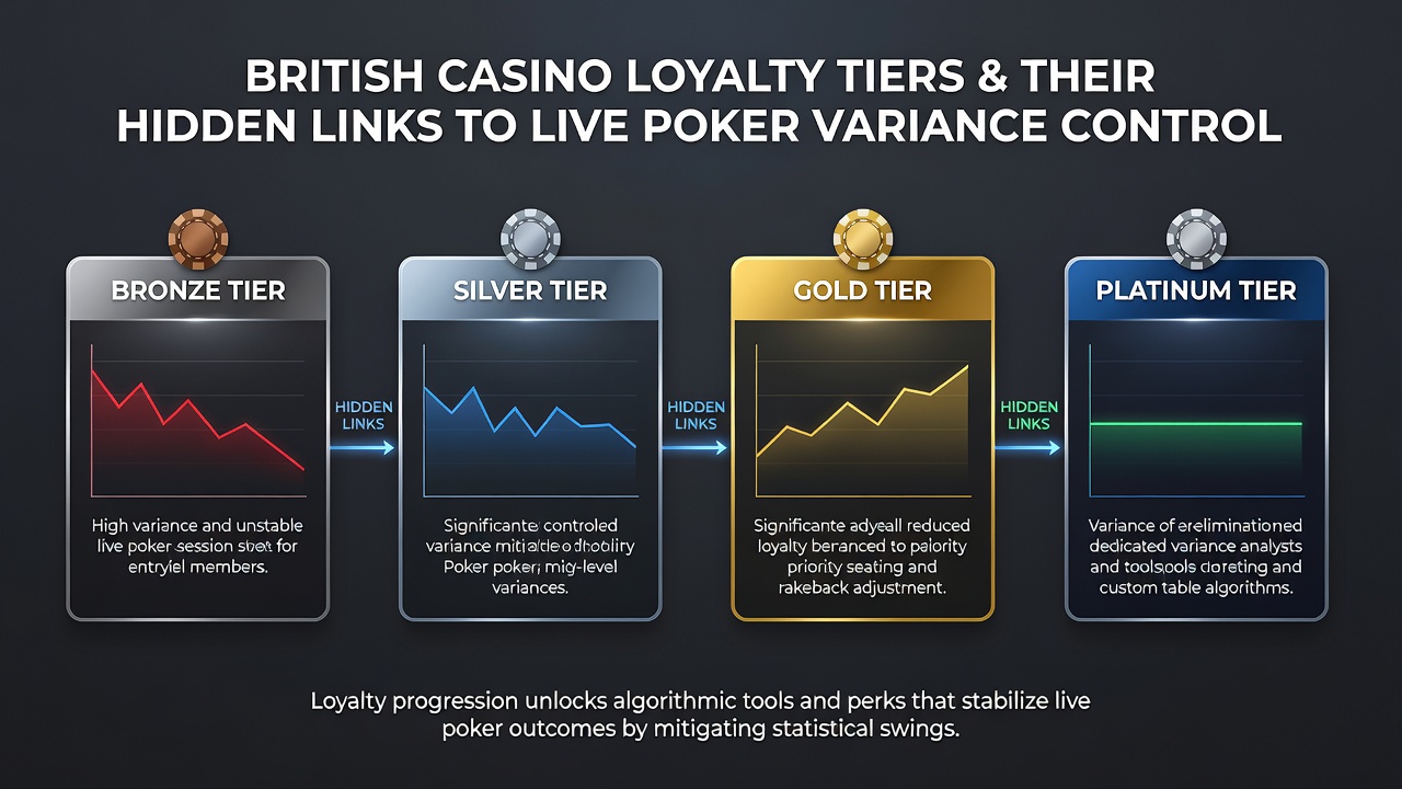 Live poker table with loyalty tier benefits illustration