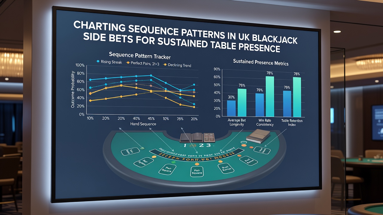 Close-up of sequence tracking notes and digital app displaying blackjack side bet pattern data