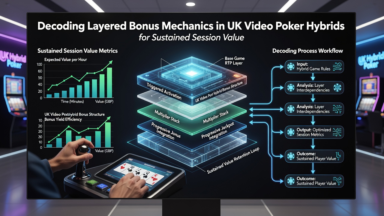 Close-up of bonus meter progression on a UK video poker hybrid screen during active play