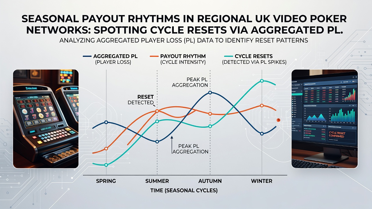 Data visualization of aggregated video poker logs showing seasonal cycle resets