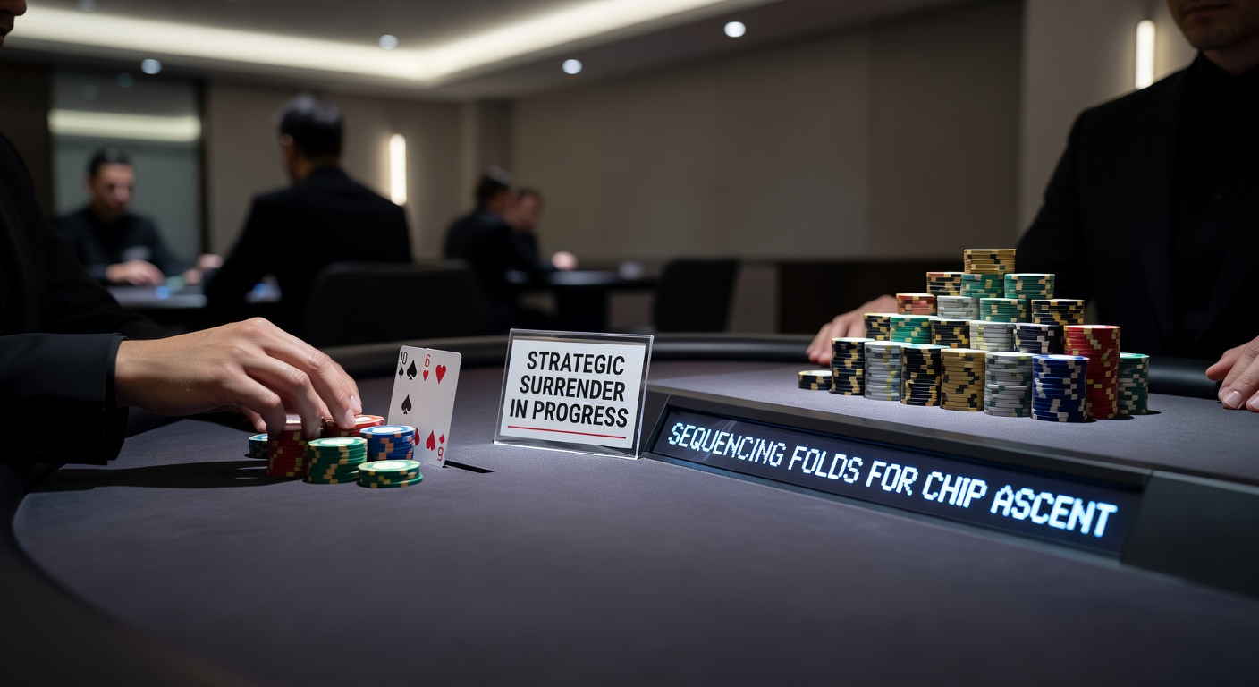 Close-up of a blackjack strategy chart highlighting surrender zones during a high-stakes tournament round