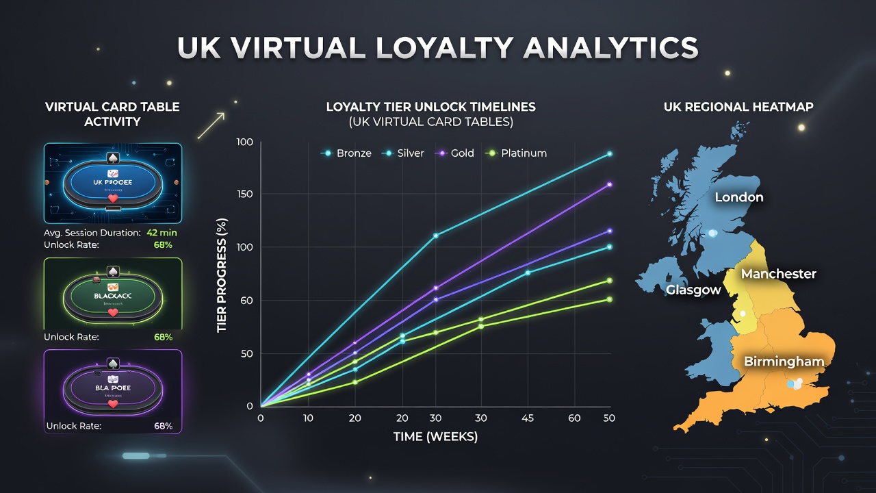 Chart illustrating monthly loyalty tier unlock distribution patterns across UK virtual gaming platforms